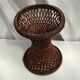 Diabolo stool in braided wicker dimension: height -44cm- D-34,5cm-