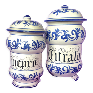 Duo de grands pots apothicaire - bassano