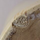 Ancienne jarre à rhum britannique en grès vernissé SRD - Normandie - années 40.