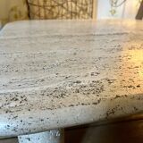 Travertine coffee table