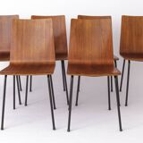 Set of 6 Plywood Vintage Chairs 1960s - German Design