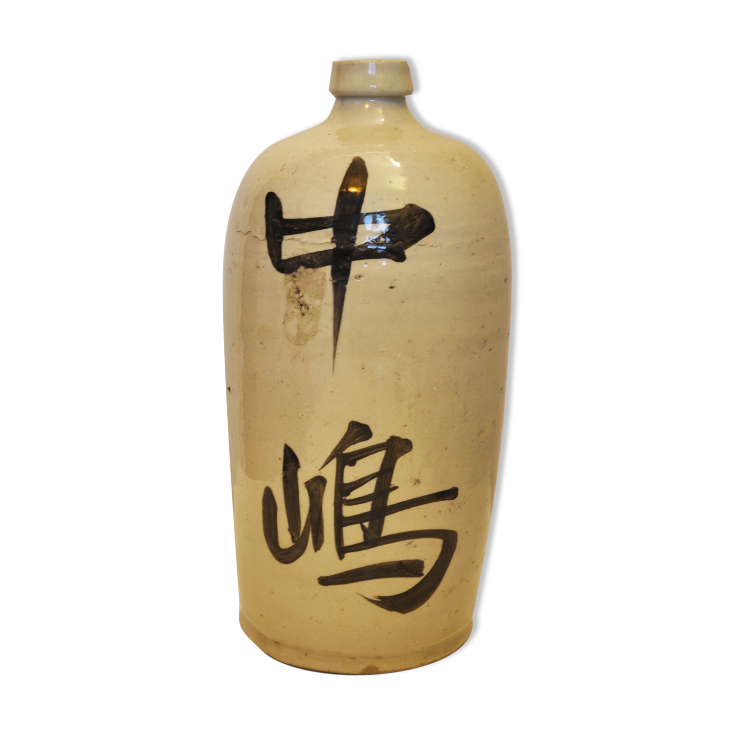 Bottle of ancient japanese sake