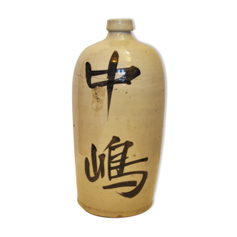 Bottle of ancient japanese sake
