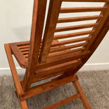 Folding teak children's chair