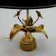 Exclusive Mid-Century Design Brass 'Fleur de Lis' Table Lamp, 1960s