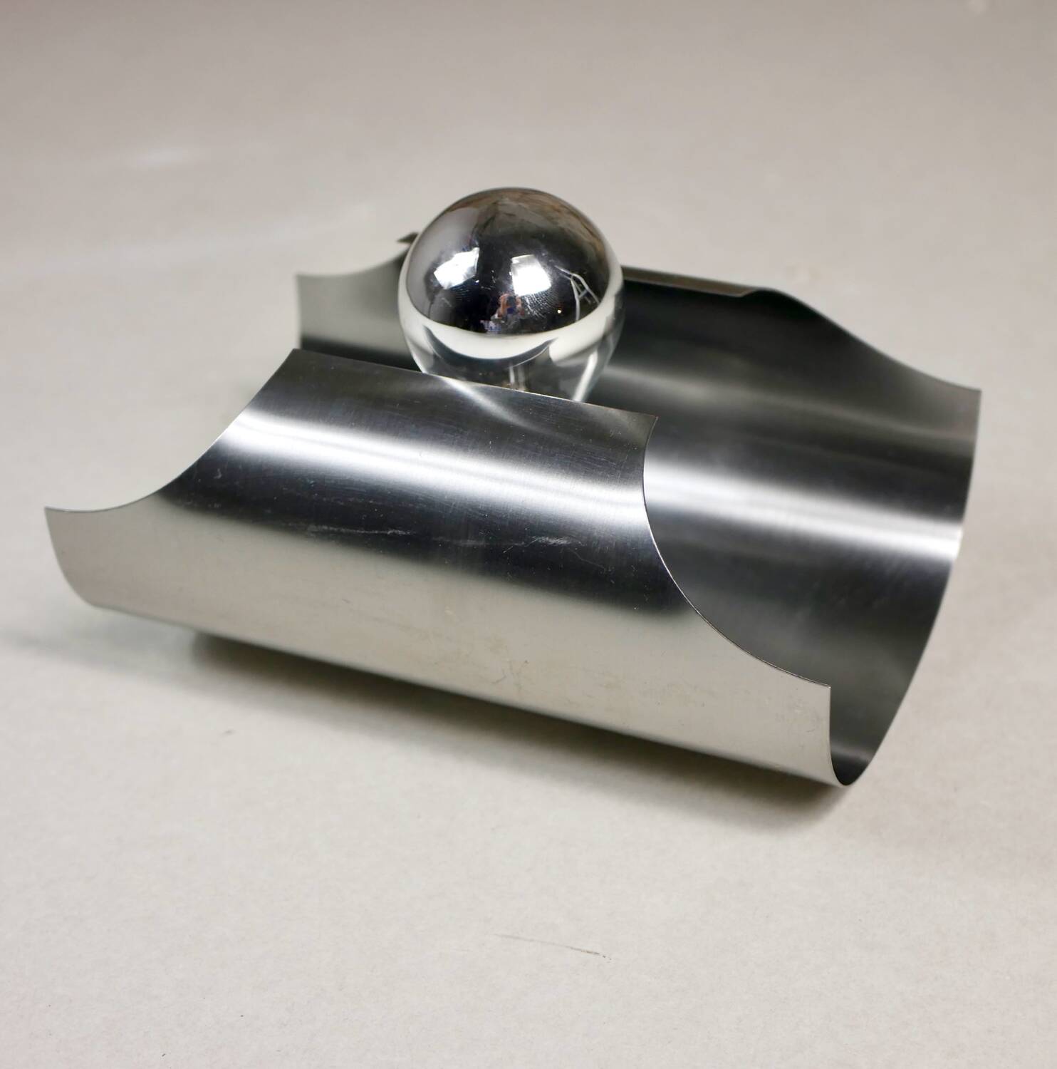 70s chrome wall light