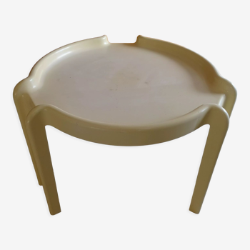Side table Kartell design Giotto Stoppino beige