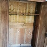 Louis Philippe wardrobe in solid walnut, 19th century era