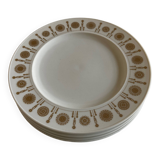 Set of 4 Bjorn Wiinblad Rosenthal plates 1960 Scandinavian