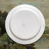 Antique fine earthenware plate "Pont de la Concorde" Creil, early 19th century