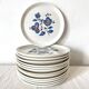 Assiettes à dessert  années 70 fleurs