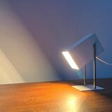 Mid-century minimalist German table lamp in cube by Kaiser Idell Leuchten, 1960s.