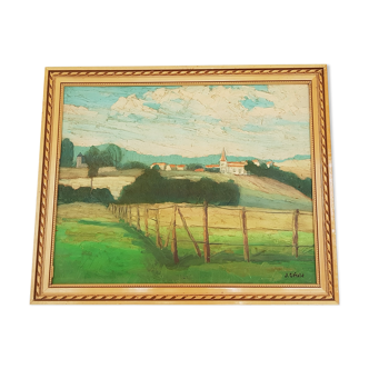 Tableau paysage de campagne