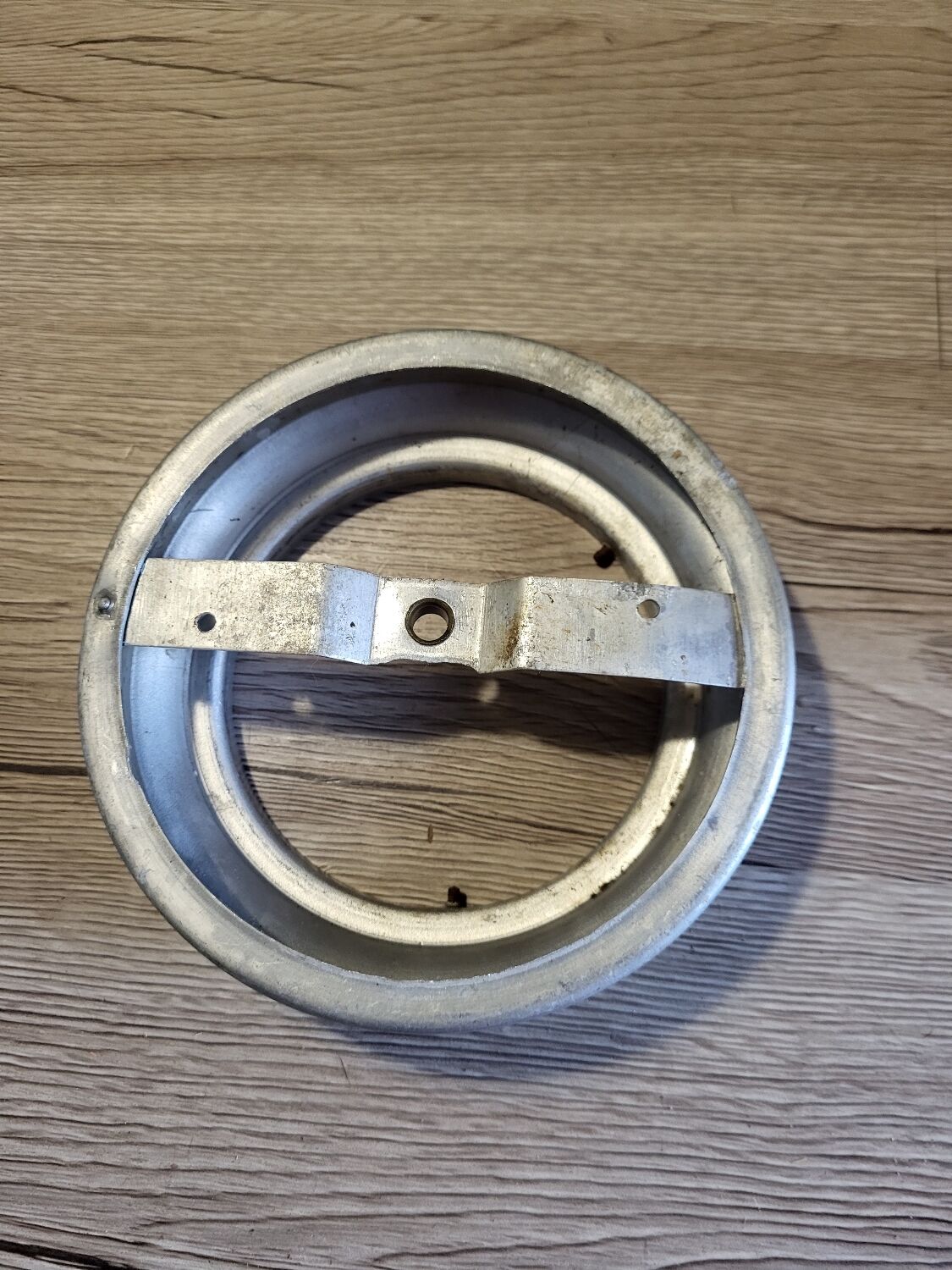 Old opaline pink ball ceiling light vintage frosted glass aluminum support suspension