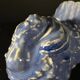 Art Deco ceramic animal sculpture, Blue Turkey, 1930