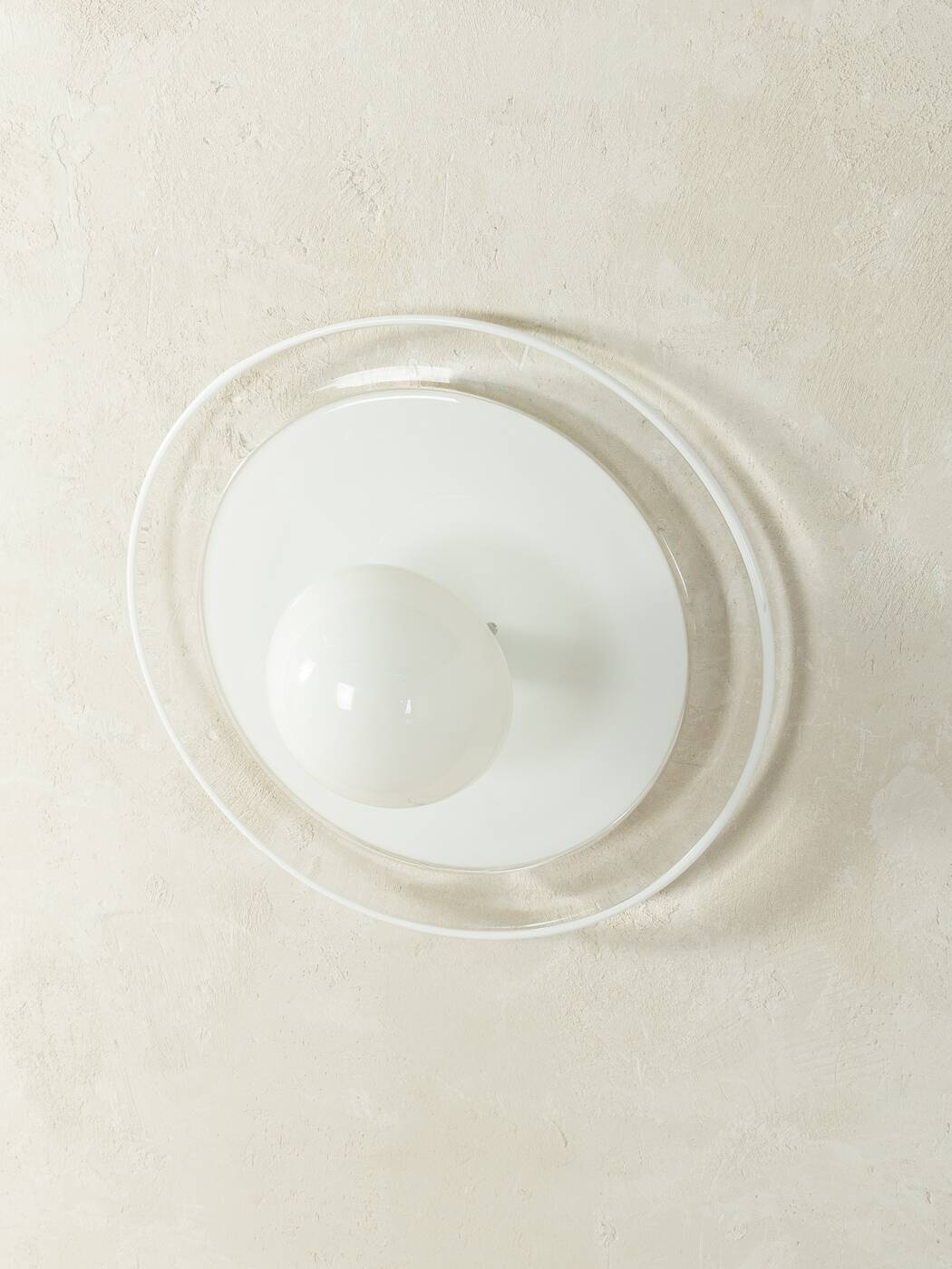 AV Mazzega | Carlo Nason wall and ceiling lamp, Murano glass, 1980s