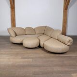 Sculptural Corner Sofa By Wiener Werkstätte, Austria 1970s