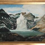 Geffroy "Landscape of mountains and glacier"