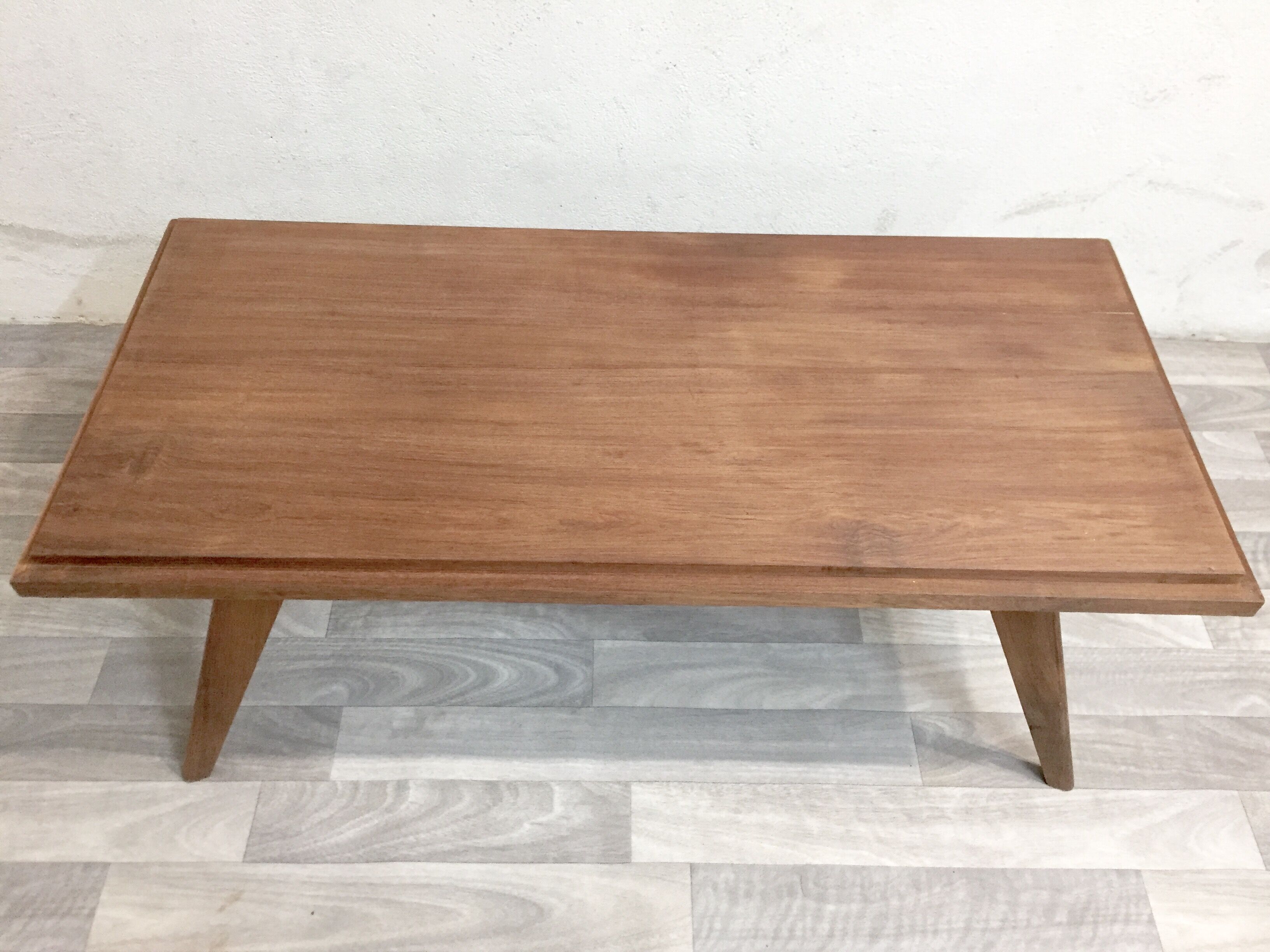 Table basse pieds compas vintage 1960