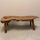 Raw wood coffee table