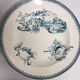 5 anciennes assiettes creuses Terre de fer rocaille faience pexonne