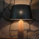 Old wooden table lamp