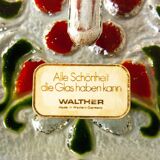 WALTHER Glas Crystalline Solifleur Vaser 1960s Western Germany
