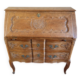 Former solid oak secretary - good condition