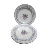Two flower garden plates