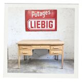 Antique Vintage School Oak Desk