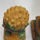 Pair of Chinese guardian lions foo dogs shishi imperial guardians ceramic