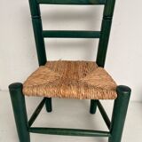 Vintage green painted children's chair