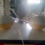Luminaire double boule année 60 de marque clairitex