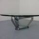 Glass Coffee Table by Knut Hesterberg for Ronald Schmitt, 1960s