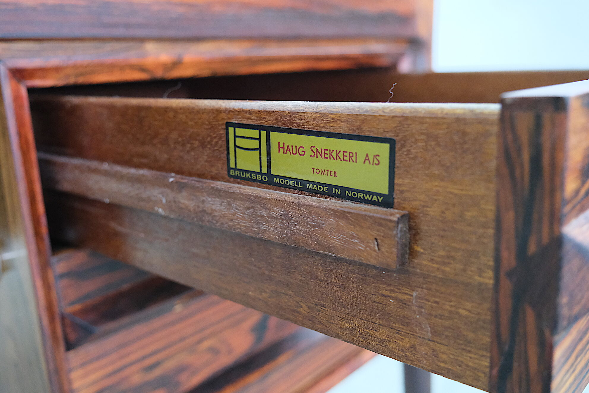 Mid century modern desk by torbjorn afdal for bruksbo, norway, 1970's