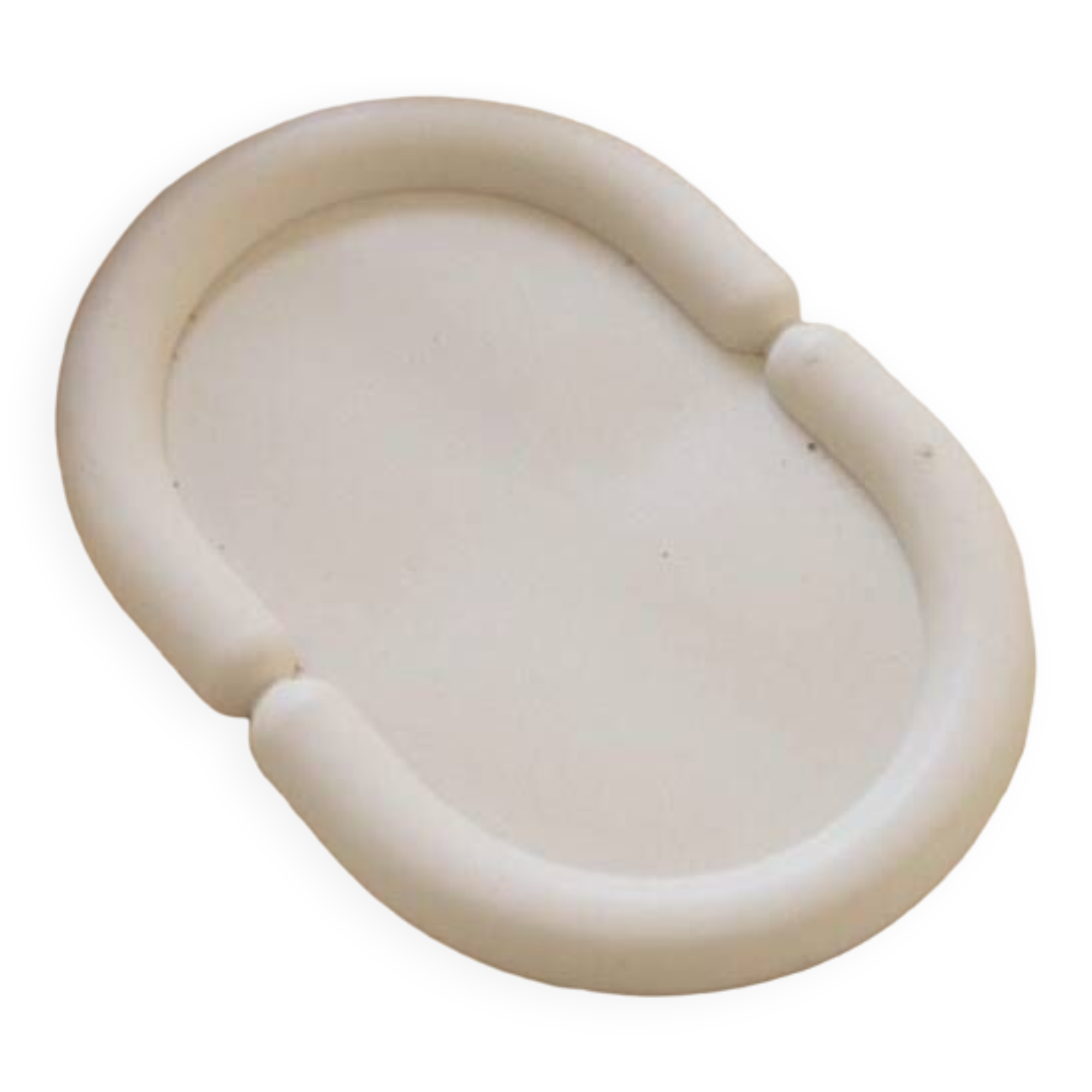 Jesmonite pocket empty oval shape