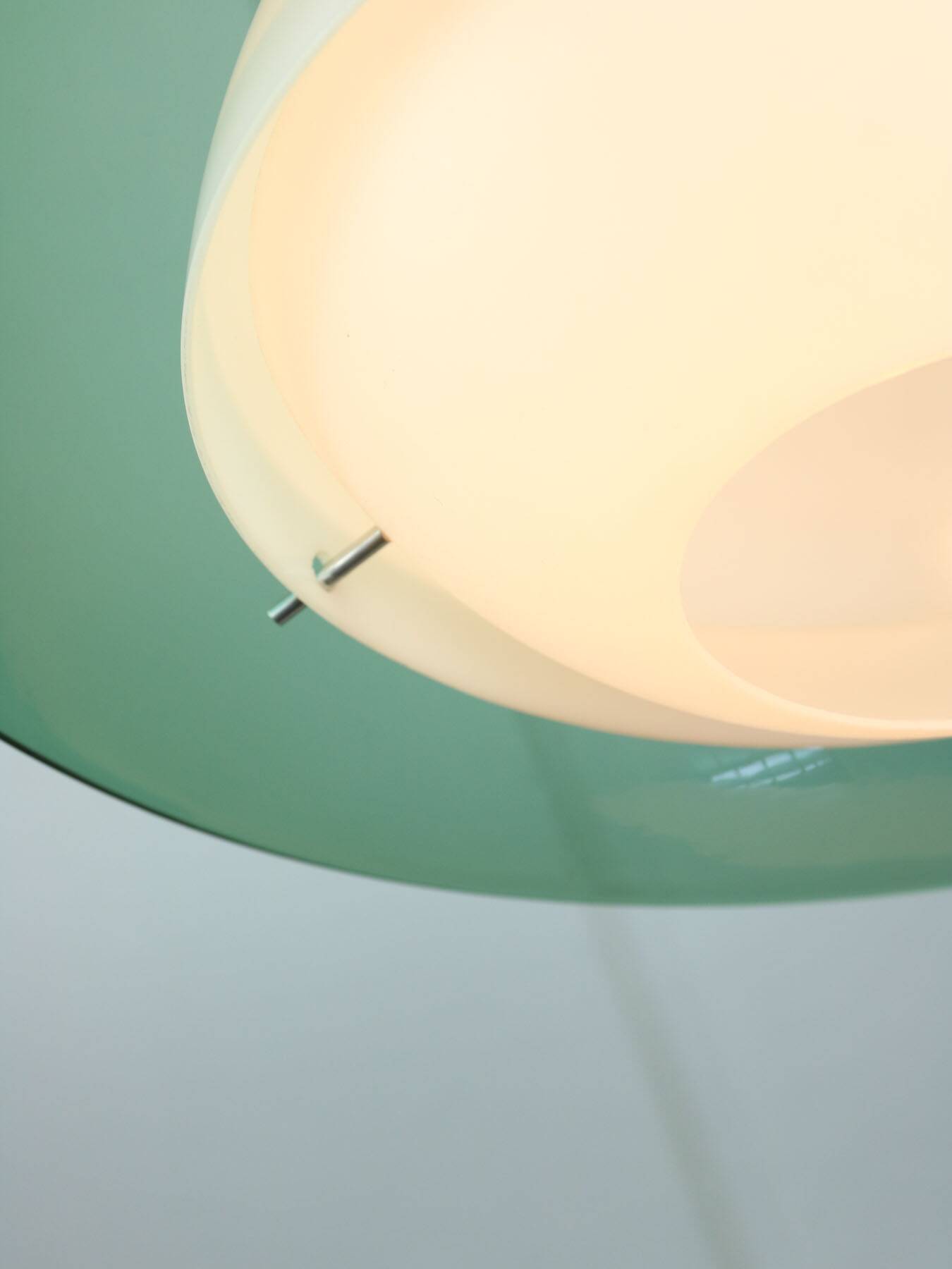 Italian Green Pendant Lamp in Plexiglass