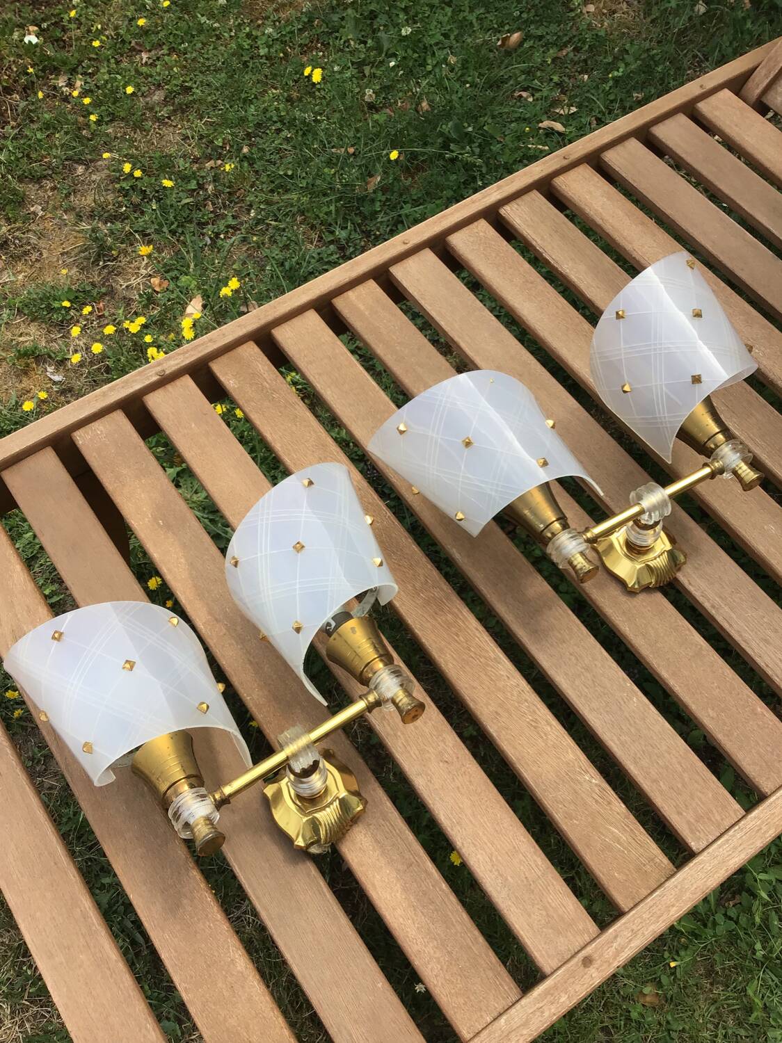 Pair of vintage wall lights