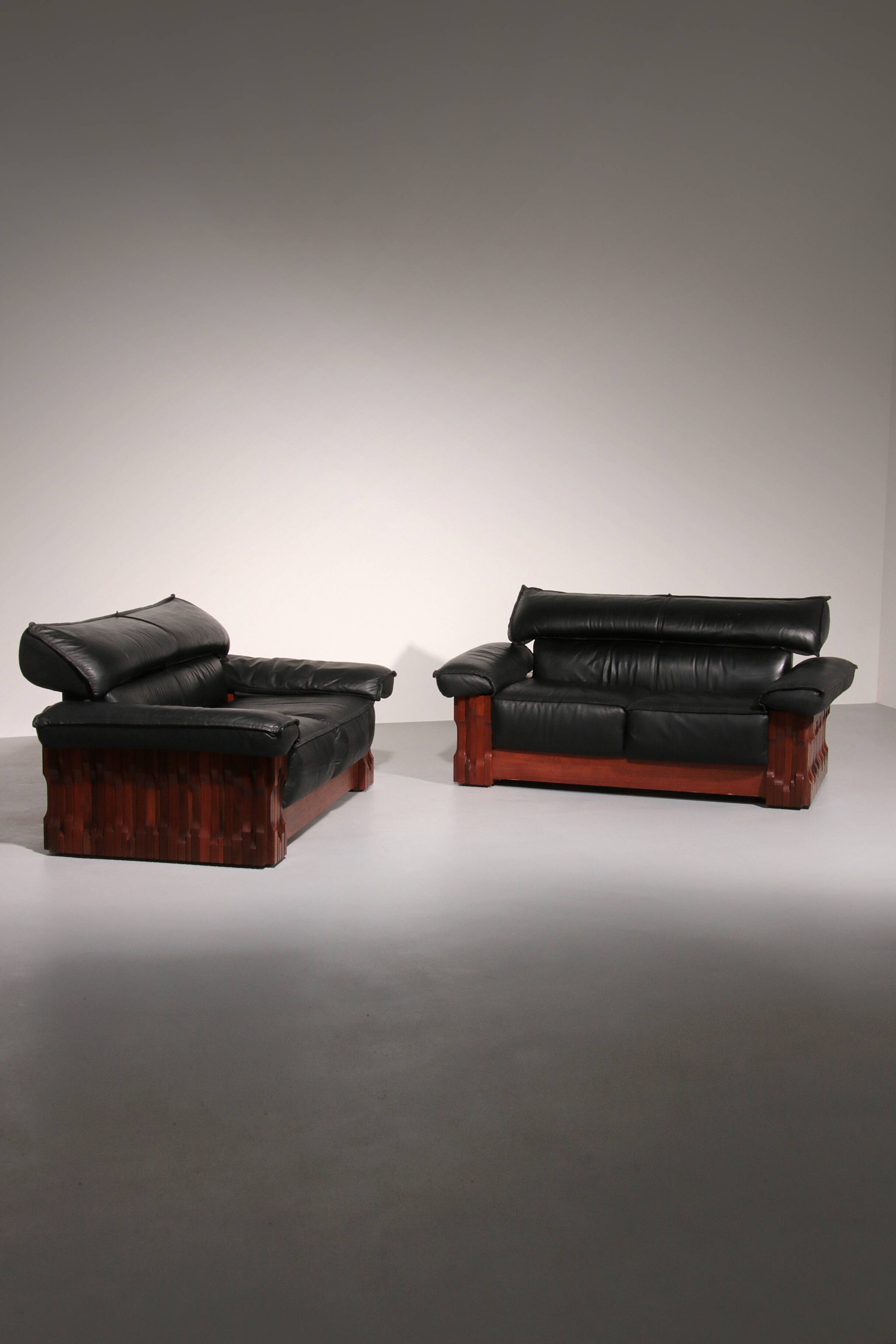 Luciano Frigerio 'Model Norman' Two-Seater Piano Bench set of 2