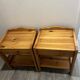 2 tables de chevet vintage en bois