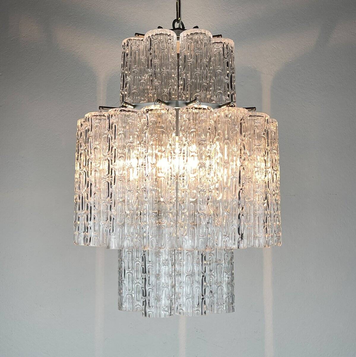 Murano glass chandelier by Venini, Italy, 1960s