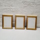 Set of 3 gilded wood frames