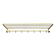Mid-Century Coat Rack, Gold Coat Rack, Hallway Hook Rail, 1960s