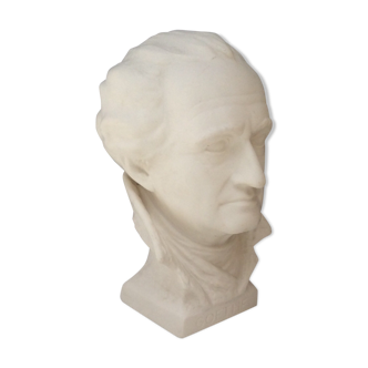 Goethe bust in biscuit, signed G. Bochmar