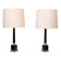 pair Large Colum Table lamps by Loevsky & Loevsky USA 1970s