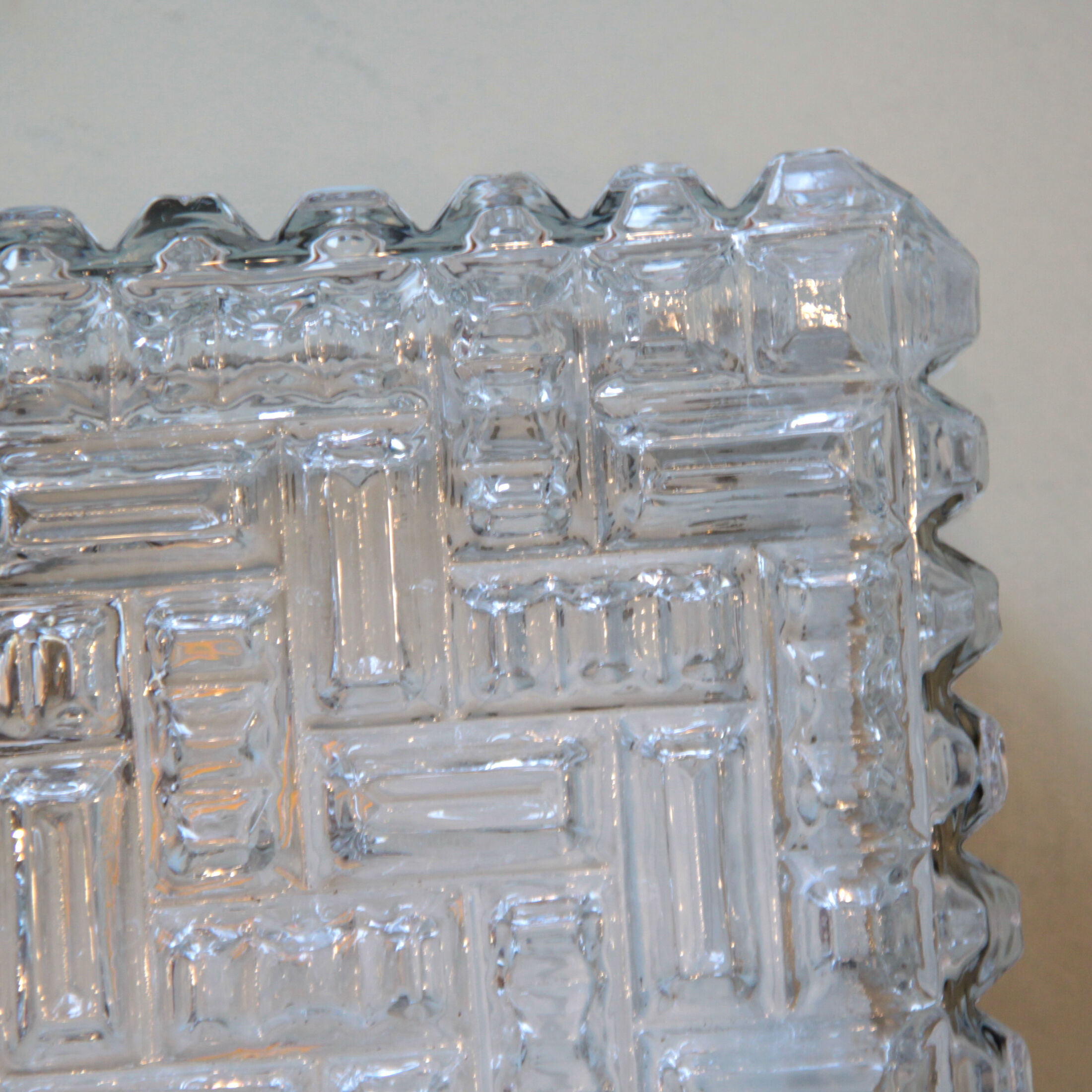 Ceiling lamp minimalist glass 1970 1980