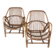 Pair of vintage rattan armchairs from the 1960s – a perfect timeless piece for indoors and outdoors.