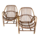 Pair of vintage rattan armchairs from the 1960s – a perfect timeless piece for indoors and outdoors.