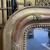 Louis Philippe period mirror in gilded stucco 100x147cm