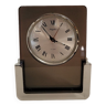 Vintage Rhythm clock or alarm clock in plexi and chrome Japan